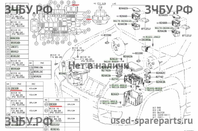 Toyota Land Cruiser 120 (PRADO) Реле