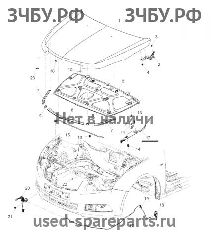 Chevrolet Cruze 1 Накладка крыла переднего левого