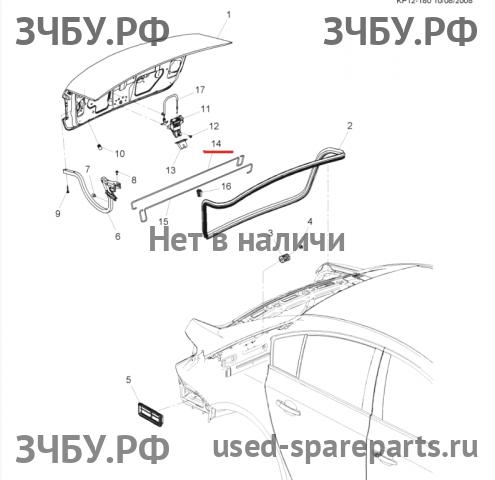 Chevrolet Cruze 1 Торсион багажника