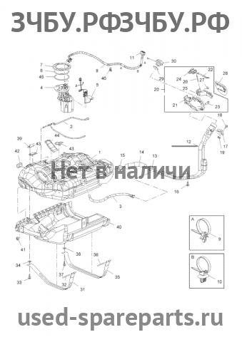 Chevrolet Cruze 1 Горловина топливного бака