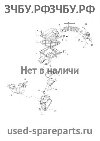 Chevrolet Cruze 1 Патрубок воздушного фильтра