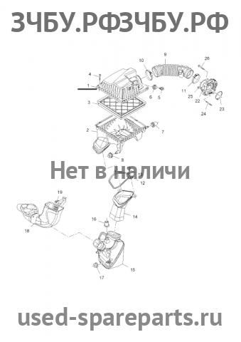 Chevrolet Cruze 1 Корпус воздушного фильтра