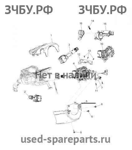 Chevrolet Cruze 1 Кожух рулевой колонки
