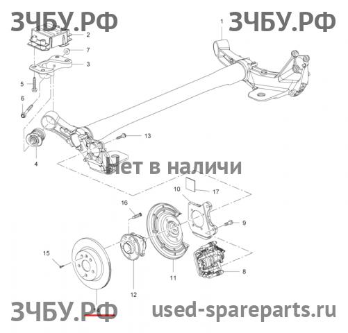 Chevrolet Cruze 1 Диск тормозной задний