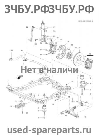 Chevrolet Cruze 1 Суппорт передний правый (в сборе со скобой)