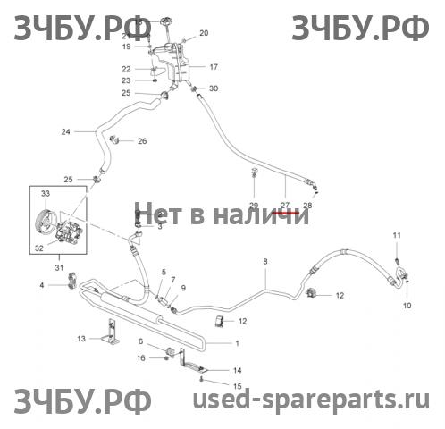 Chevrolet Cruze 1 Трубка гидроусилителя