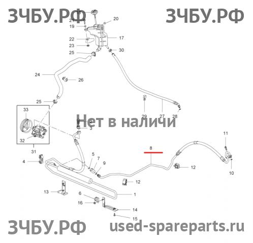 Chevrolet Cruze 1 Трубка гидроусилителя