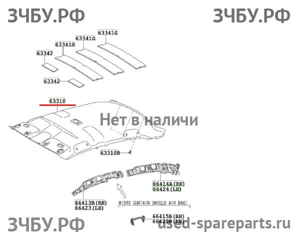 Toyota Corolla (E14 - E15) Обшивка потолка