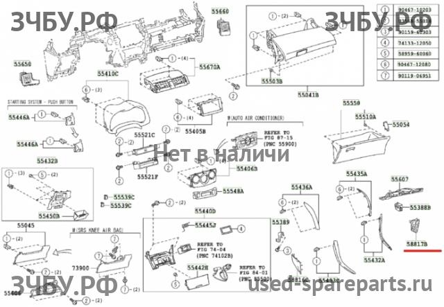 Toyota Corolla (E14 - E15) Накладка декоративная на кулису (консоль)