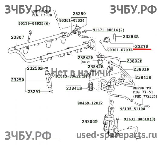 Toyota Land Cruiser 120 (PRADO) Регулятор давления топлива