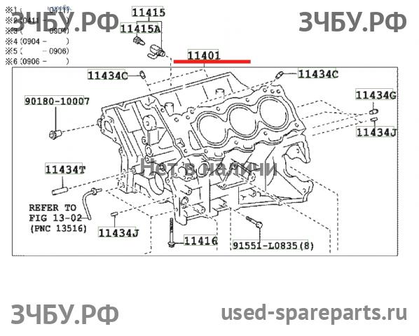 Toyota Land Cruiser 120 (PRADO) Блок двигателя (блок ДВС)