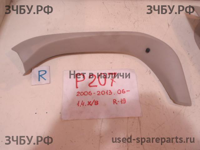 Peugeot 207 Обшивка двери багажника