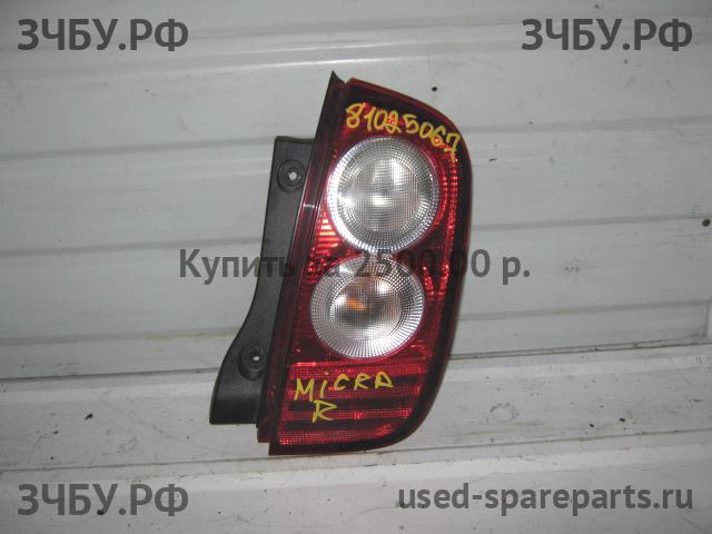 Nissan Micra K12 Фонарь правый