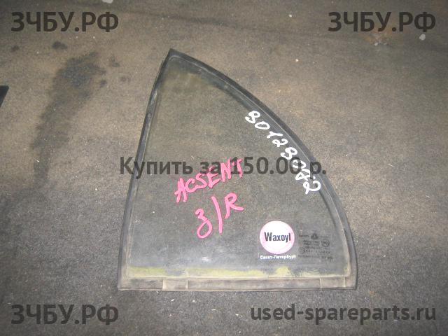 Hyundai Accent 1 Стекло двери задней левой (форточка)