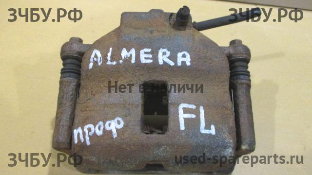 Nissan Almera 16 Суппорт передний левый (в сборе со скобой)