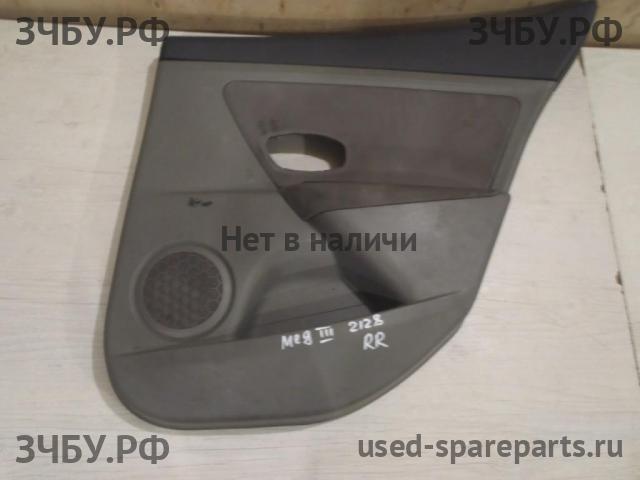 Renault Megane 3 Обшивка двери задней правой