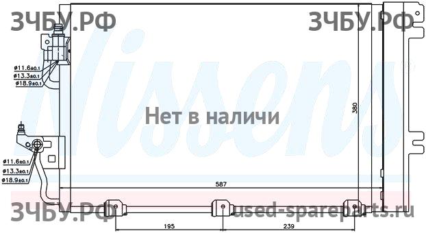 Opel Astra H Радиатор основной (охлаждение ДВС)