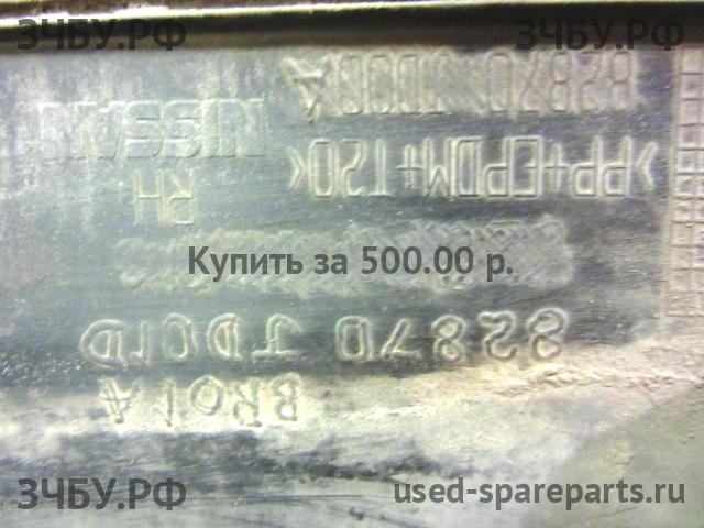 Nissan Qashqai (J10) Накладка двери задней правой